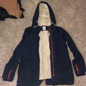LONG FUR LINED VANS JACKET